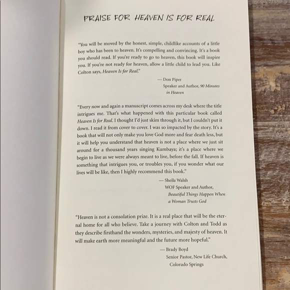 Heaven is for Real Book - Picture 3 of 5